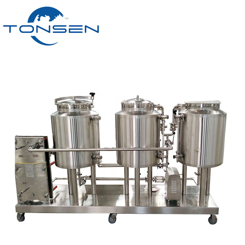 Beer fermenting equipment beer brewery equipment high quality hot cold water tank mini beer brewing system 600L