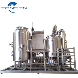 Beer fermenting equipment beer brewery equipment high quality hot cold water tank mini beer brewing system 600L