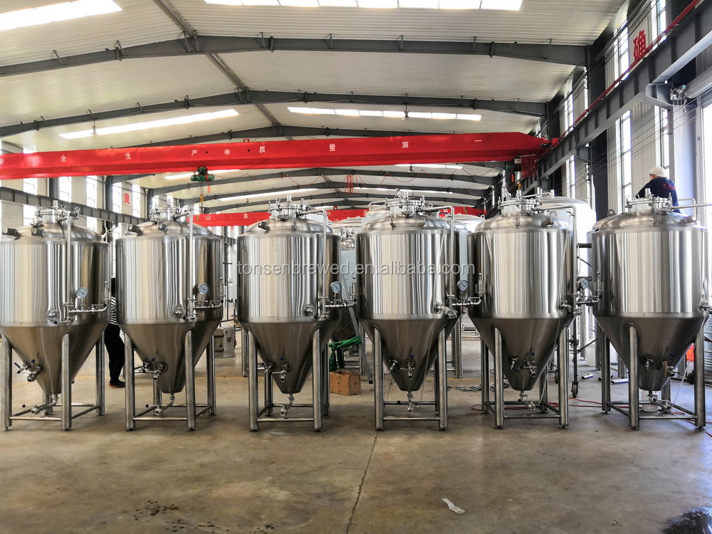 Tonsen 300L cold liquor jacketed beer fermentation tanks