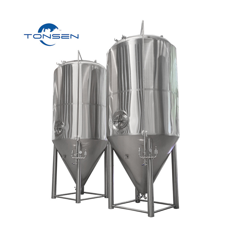 Stainless steel 500 liter 1000 liter 2000liter 3000 Liter Glycol Jacketed Conical Fermenter for Beer