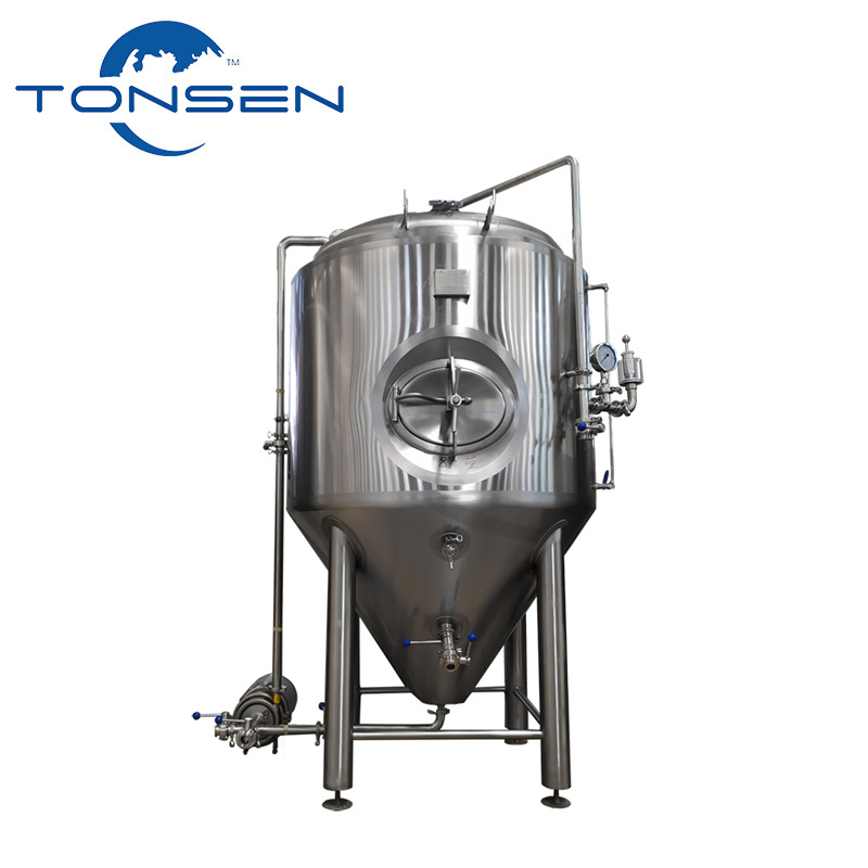 Glycol jacket beer fermentation vessel isobaric conical fermenter tank 500L 1000L 1500L 2000L 2500L 3000L