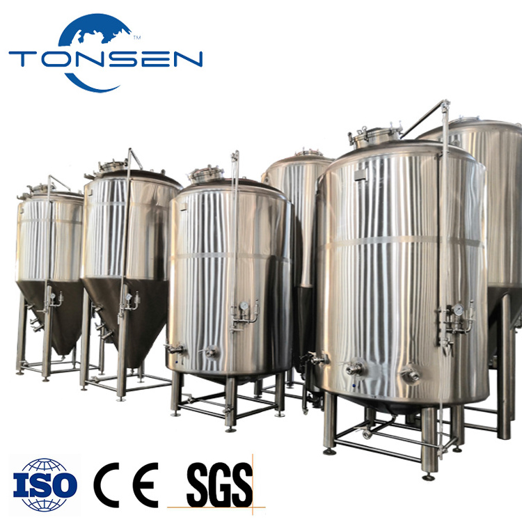 10BBL Dished head and jacketed stainless steel bright beer tank for brewery innovative sake storage vessel high quality machine