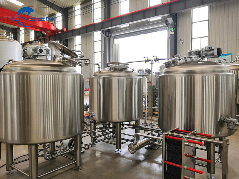 stainless steel electric brewery mash tun/kettle/whirlpool pot/fermentation tank 500l beer brewing system