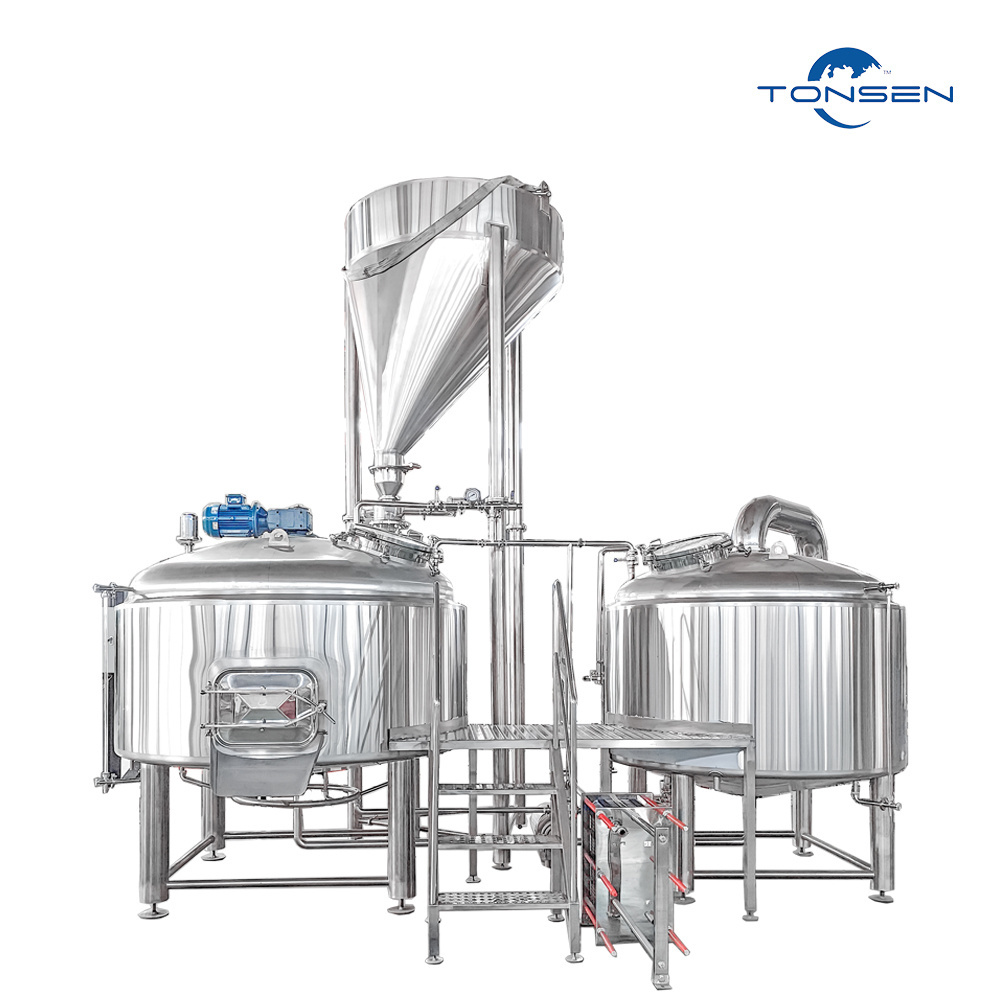 Complete 2000L Craft Beer Brewery plant 2-vessel brewing system 20HL Beer brewery Equipment for sale