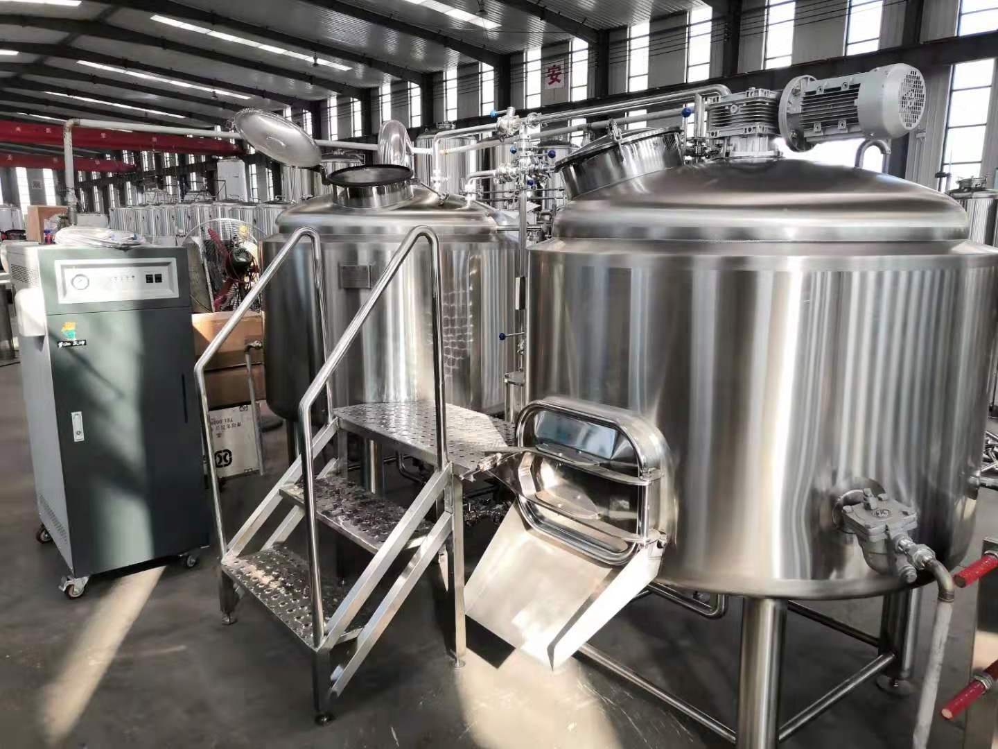 stainless steel electric brewery mash tun/kettle/whirlpool pot/fermentation tank 500l beer brewing system