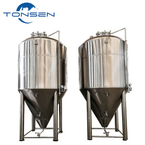 Stainless steel fermentation equipment 100 liters to 20000 liters conical jacketed beer fermenter  for sale