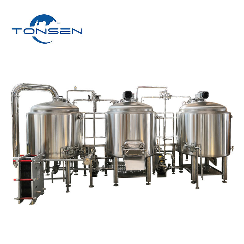 Tonsen Electric Brewing System 500L Capacity 100L/2000L/5000L/700L Options Includes Pump PLC Pressure Vessel Gear Alcohol