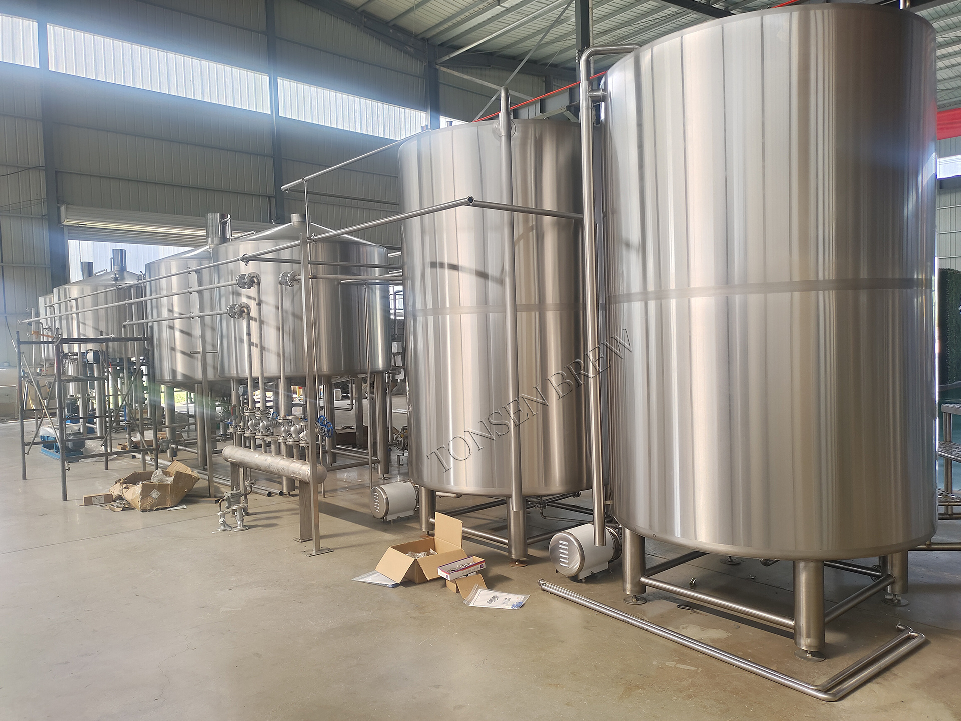 10BBL Dished head and jacketed stainless steel bright beer tank for brewery innovative sake storage vessel high quality machine