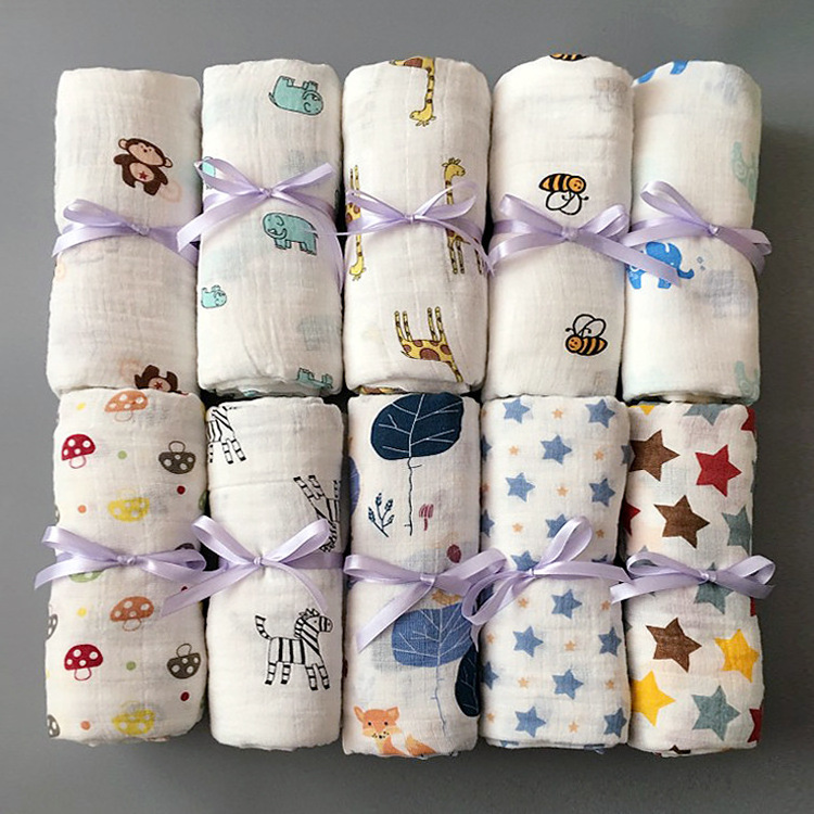 100% cotton baby muslin blankets wholesale muslin swaddle blankets baby blanket swaddle super soft