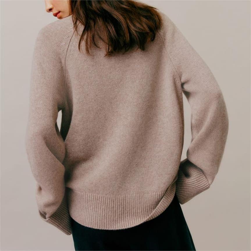 Casmere Turtleneck Women's Sweaters Manufacturers Knit Custom Mock Neck Jumper Warm 100% Cotton Wool Cashmere Sweater Women