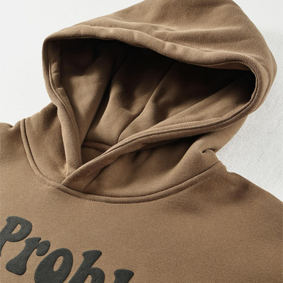 Wholesale Cotton Polyester Graphic Hoodie Oversized Drop Shoulder High Quality Blank Heavy Thick Plain 380 480 Gsm Fleece Hoodie