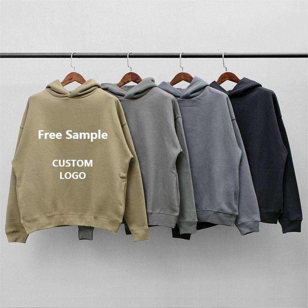 NO String Custom 100% Cotton Blank Heavy Weight Supplier Hoodie DTG Printed Oversized 350 Gsm Fleece Vintage Hoodie for Men