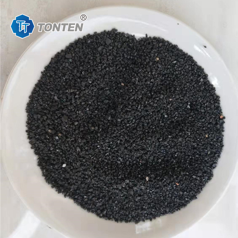 Sand blasting medium, Sandblasting abrasive used to remove rust and paint, black corundum Aluminium oxide