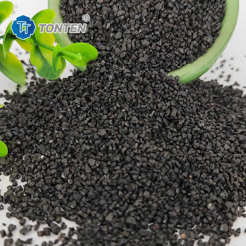 Sand blasting medium, Sandblasting abrasive used to remove rust and paint, black corundum Aluminium oxide