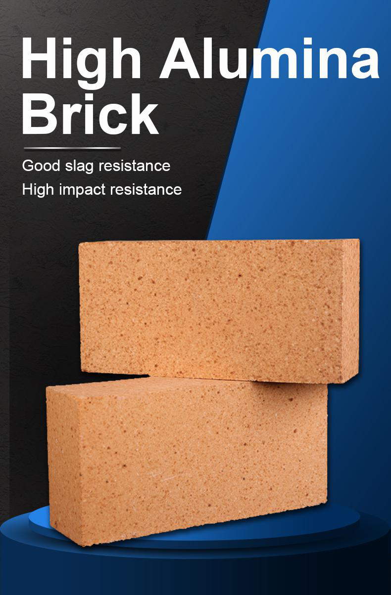 Round Fire Bricks Sk40 Fireproof High Alumina Brick for Curved Refractory Oven