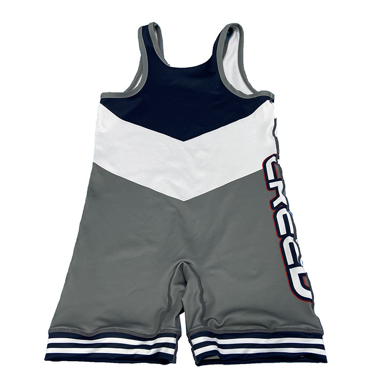 Custom Logo Sublimation Sportswear Weightlifting Youth Singlet Suit Wrestling Singlet