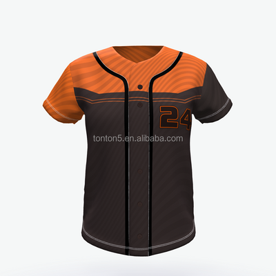 High quality 100% cotton baseball jerseys custom baseball jersey