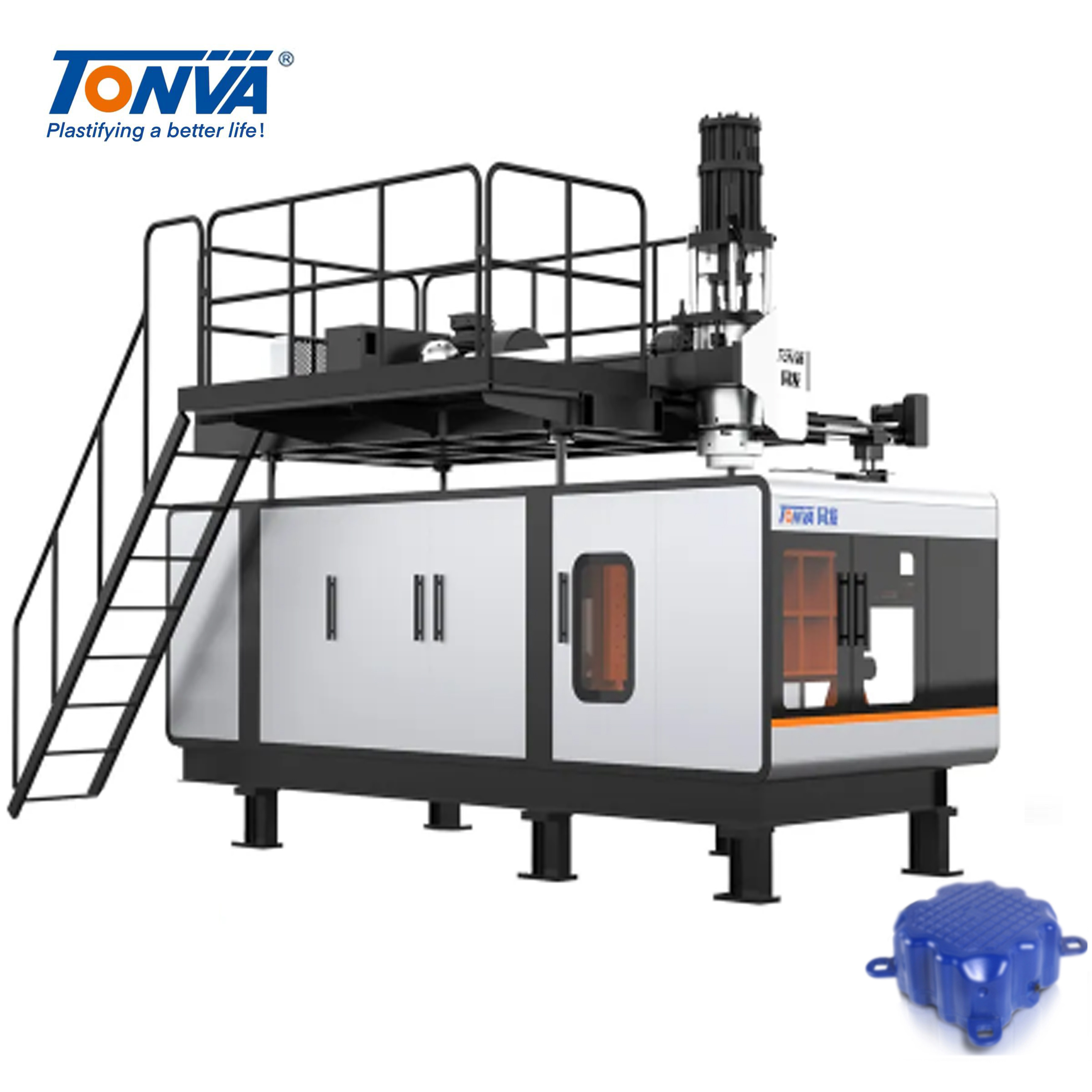 TONVA PE plastic floating pontoon platform dock docking float making blow blowing machine