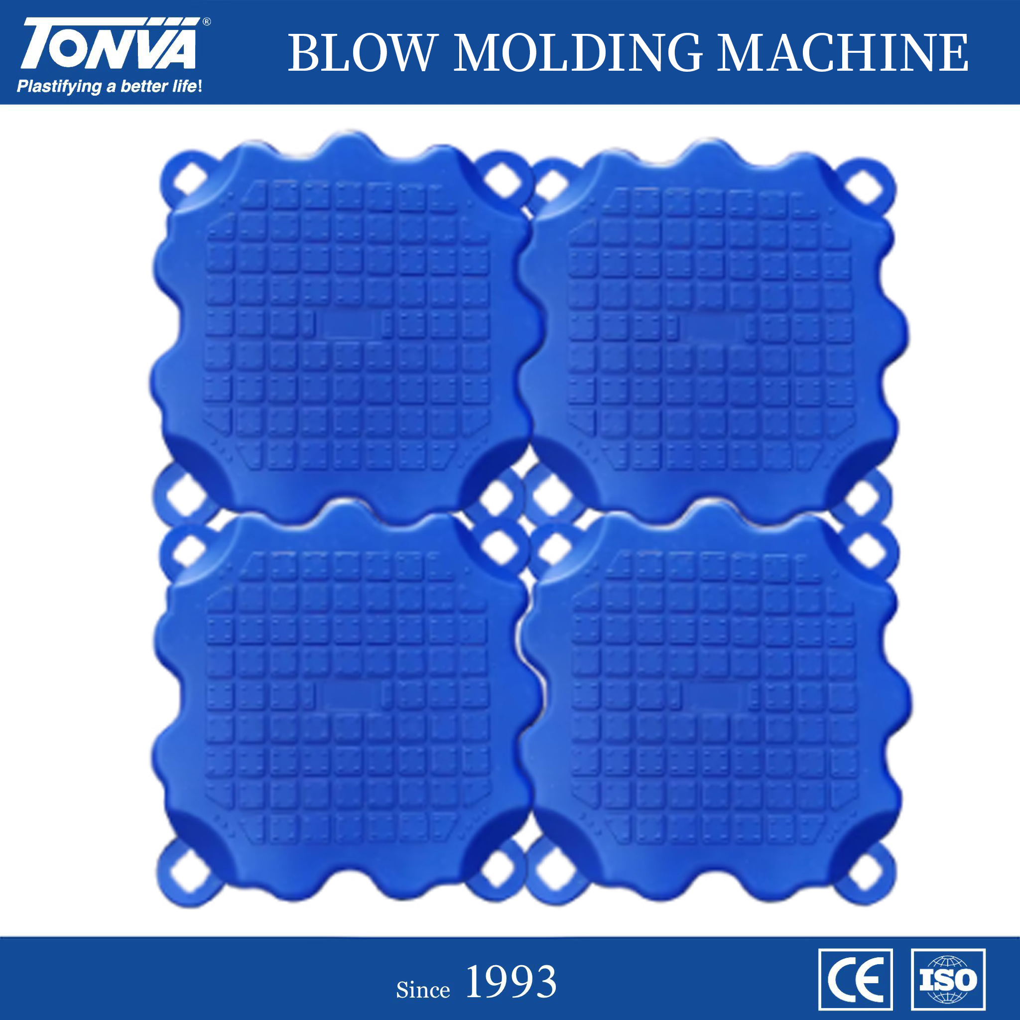 TONVA PE plastic floating pontoon platform dock docking float making blow blowing machine