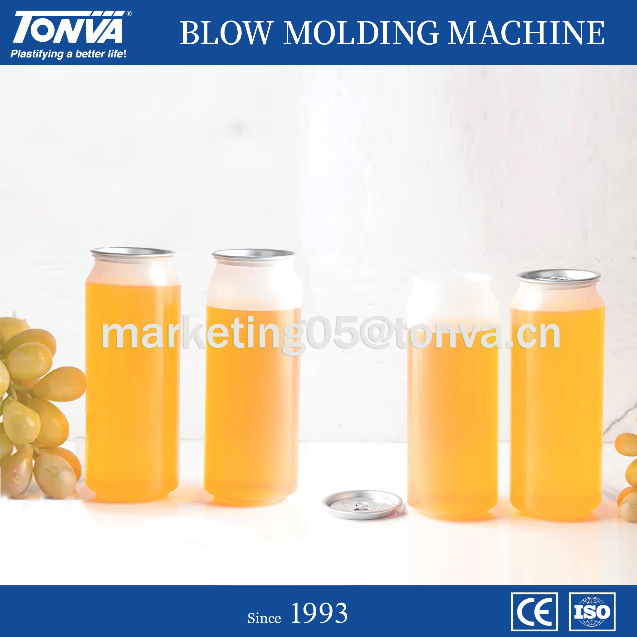 TONVA PP Water Bottle Plastic Disposable Drink Can Extrusion Blow Molding Making Machine