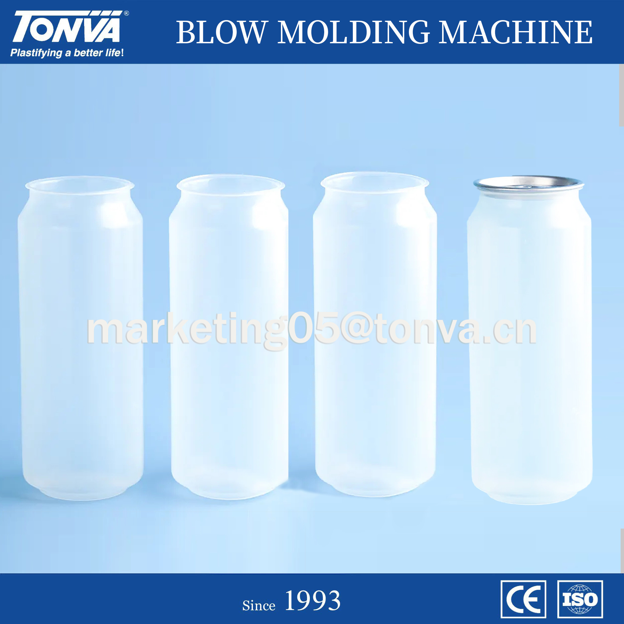 TONVA PP Water Bottle Plastic Disposable Drink Can Extrusion Blow Molding Making Machine