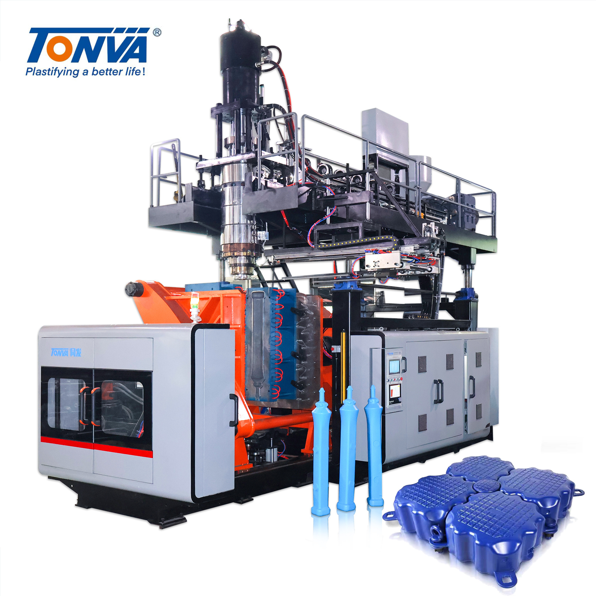 TONVA Plastic HDPE Buoy Pontoon Fence Blow Molding Making Machine