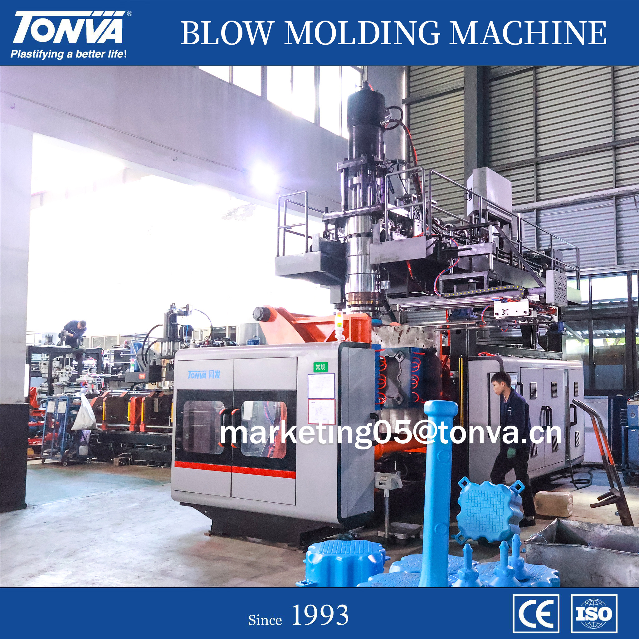 TONVA Plastic HDPE Buoy Pontoon Fence Blow Molding Making Machine