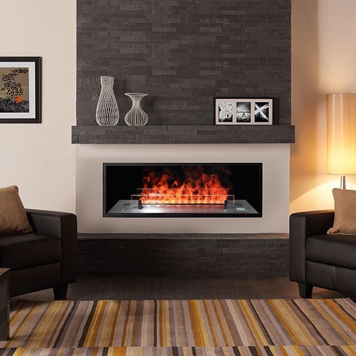 Water Vapor Electric Fireplace 64 Colors LED Flame Colors Inserted 3D Steam Fireplace Wholesale