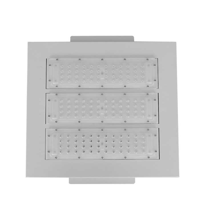 Die Casting LED Slim Canopy Light 100W 150W DLC SAA Gas Station Square Canopy Light LED Fixture