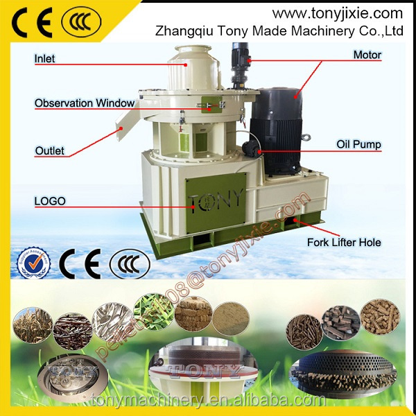 Biomass Wood Pellet Machine/China Made Tony Alfalfa Cube Pellet Mill Ring Die Pellet Press Machine