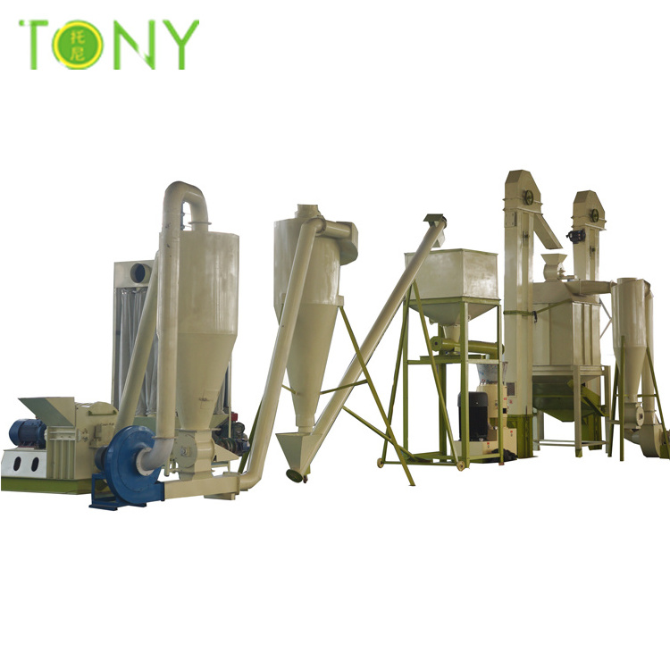 Tony Manufacturing Sawdust Straw Rice Husk wood Waste Biomass Fuel Wood Pellet Making Machine Pelet Pallet Machine Line