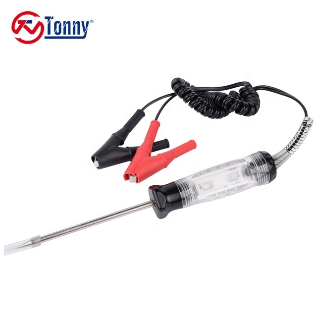 12V Automotive Logic Test Light Probe Tester with Double Alligator Clips Diagnostic Tools for Efficient Vehicle Diagnostics