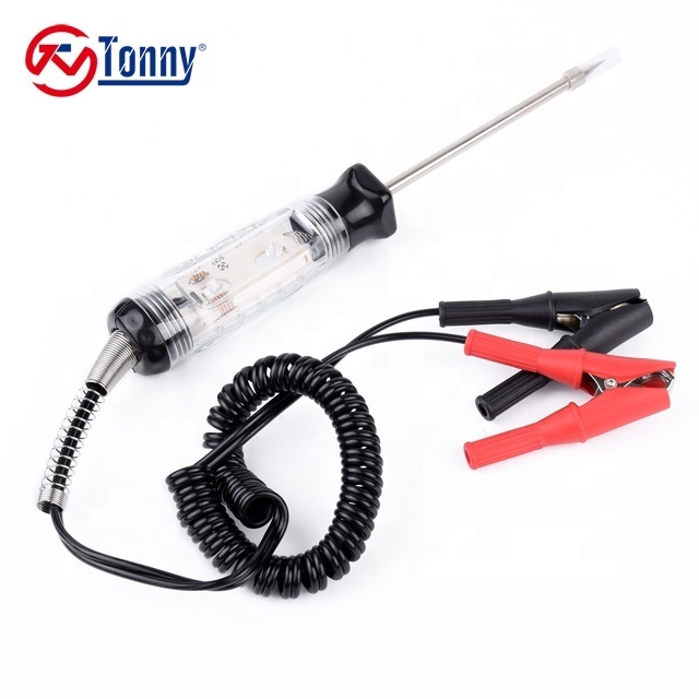 12V Automotive Logic Test Light Probe Tester with Double Alligator Clips Diagnostic Tools for Efficient Vehicle Diagnostics