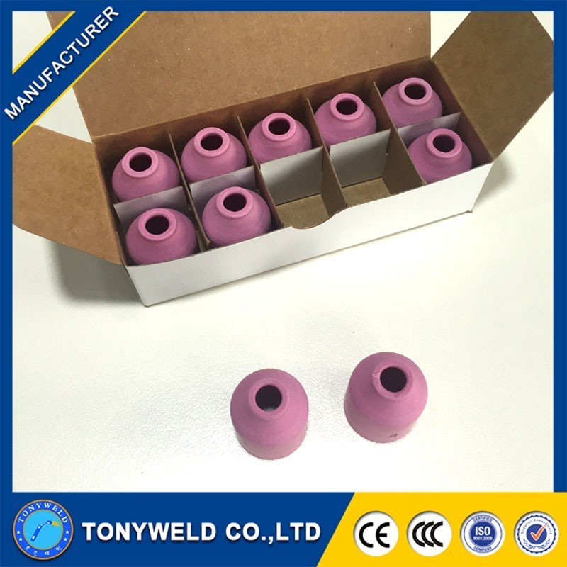 welding torch part tips tig pink ceramic nozzle 53N58 53N59 53N60 welding nozzle