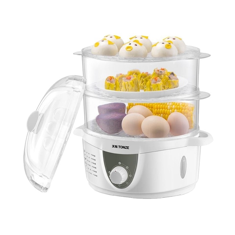 Corn Steamer Kitchen Cookware Electric 3 Layer Steam Cooker Food Steamer Vegetable Steamer