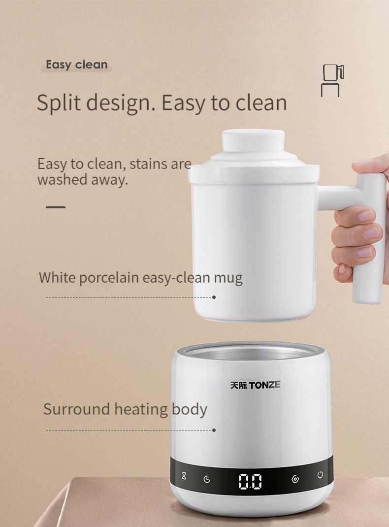 220V automatic portable electric multi use health pot tea maker touch screen control ceramic tea cup