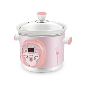 Tianji Electric multi Healthy Stew Ceramic pot low temperature Crockpot Round baby food Slow Cookers Mini