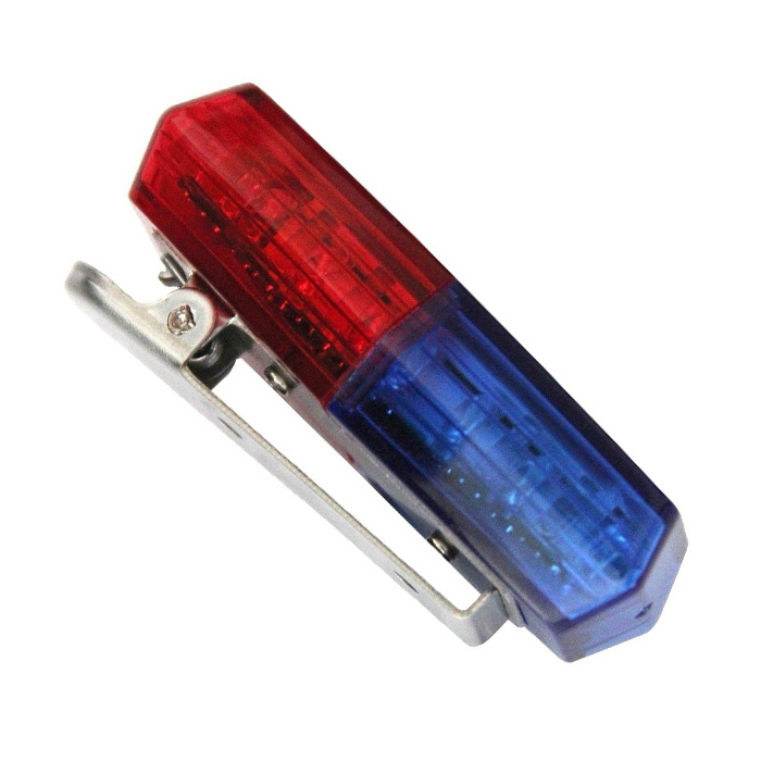 Red Blue Caution Traffic Shoulder Lamp Outdoor Placed Led Mini Security Warning Flashing Strobe Guard Shoulder Light