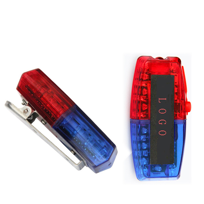 Red Blue Caution Traffic Shoulder Lamp Outdoor Placed Led Mini Security Warning Flashing Strobe Guard Shoulder Light