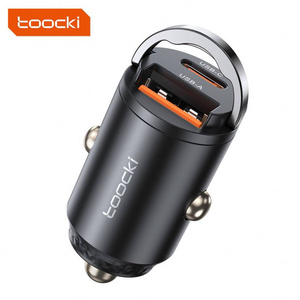 Toocki 33W Car USB Charger Dual-port Output Fast Charging Aluminum Alloy Car Charger for Car