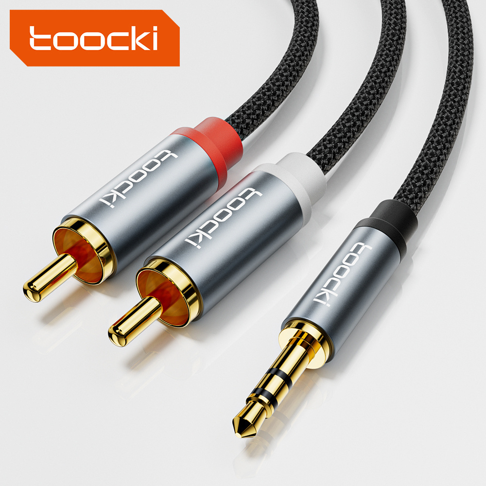 Toocki 2023 hot style 3.5mm audio snake cable kit de cables para sonido car audio cable