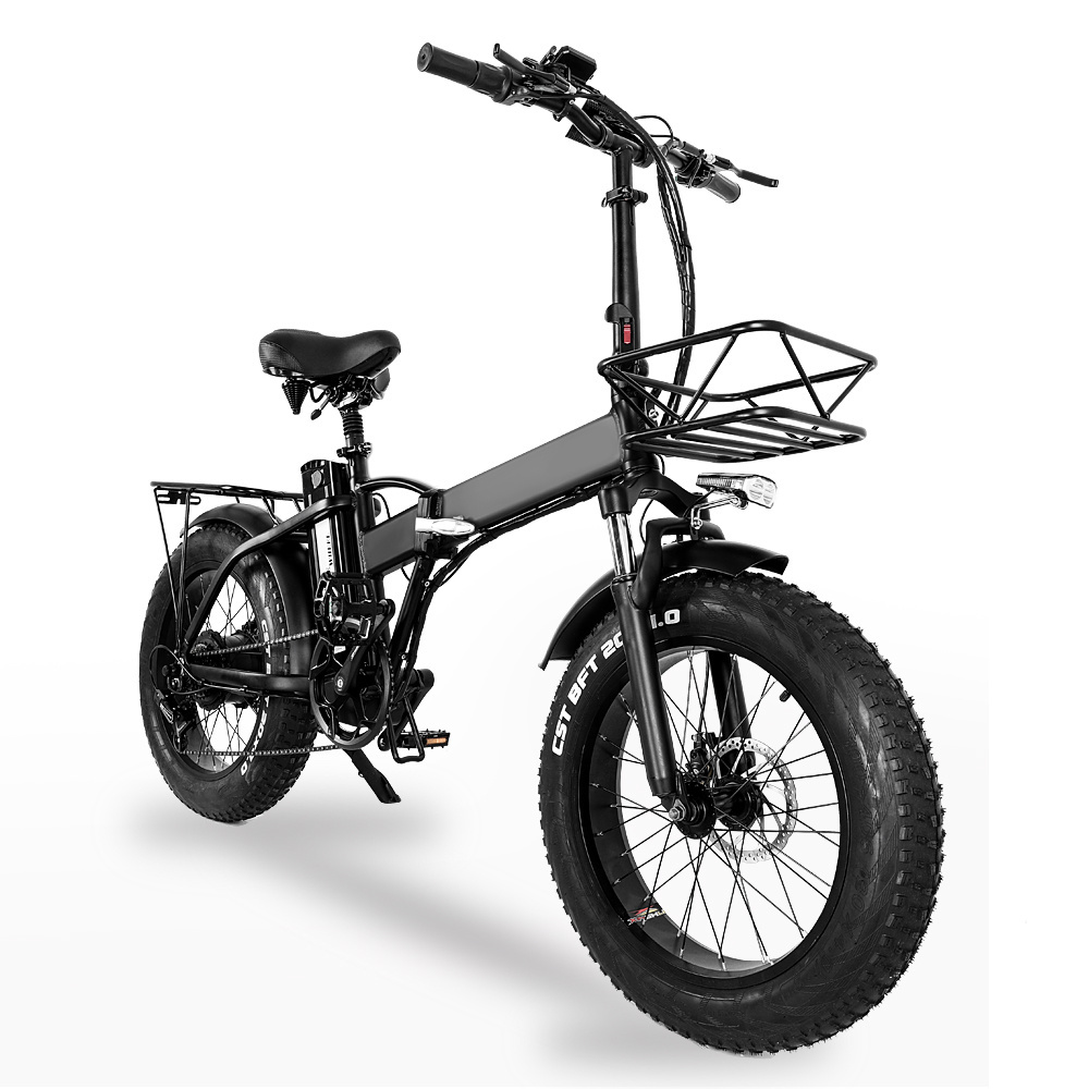 EU Warehouse Second hand fatbike Folding Electric Bicycle 48V 750W 15AH Brushless Motor Fat Tire Used Electric Bike for sale