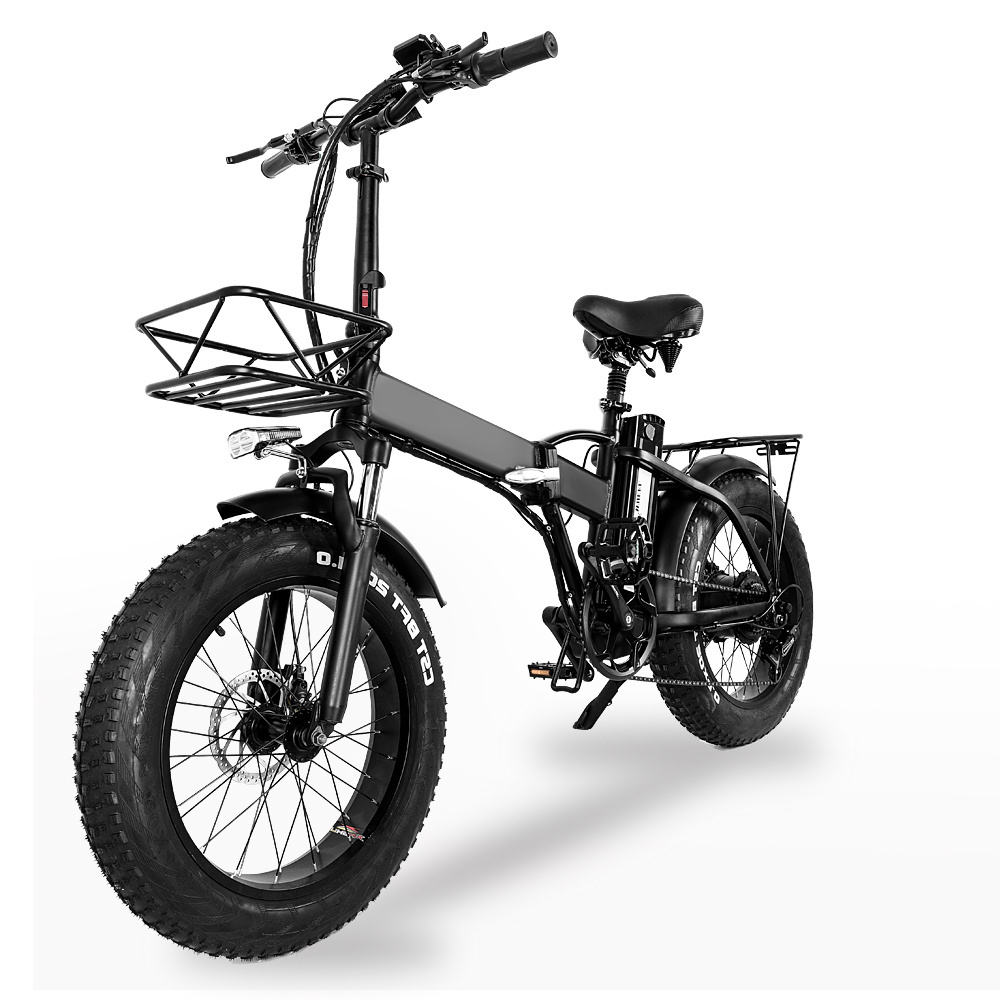 EU Warehouse Second hand fatbike Folding Electric Bicycle 48V 750W 15AH Brushless Motor Fat Tire Used Electric Bike for sale