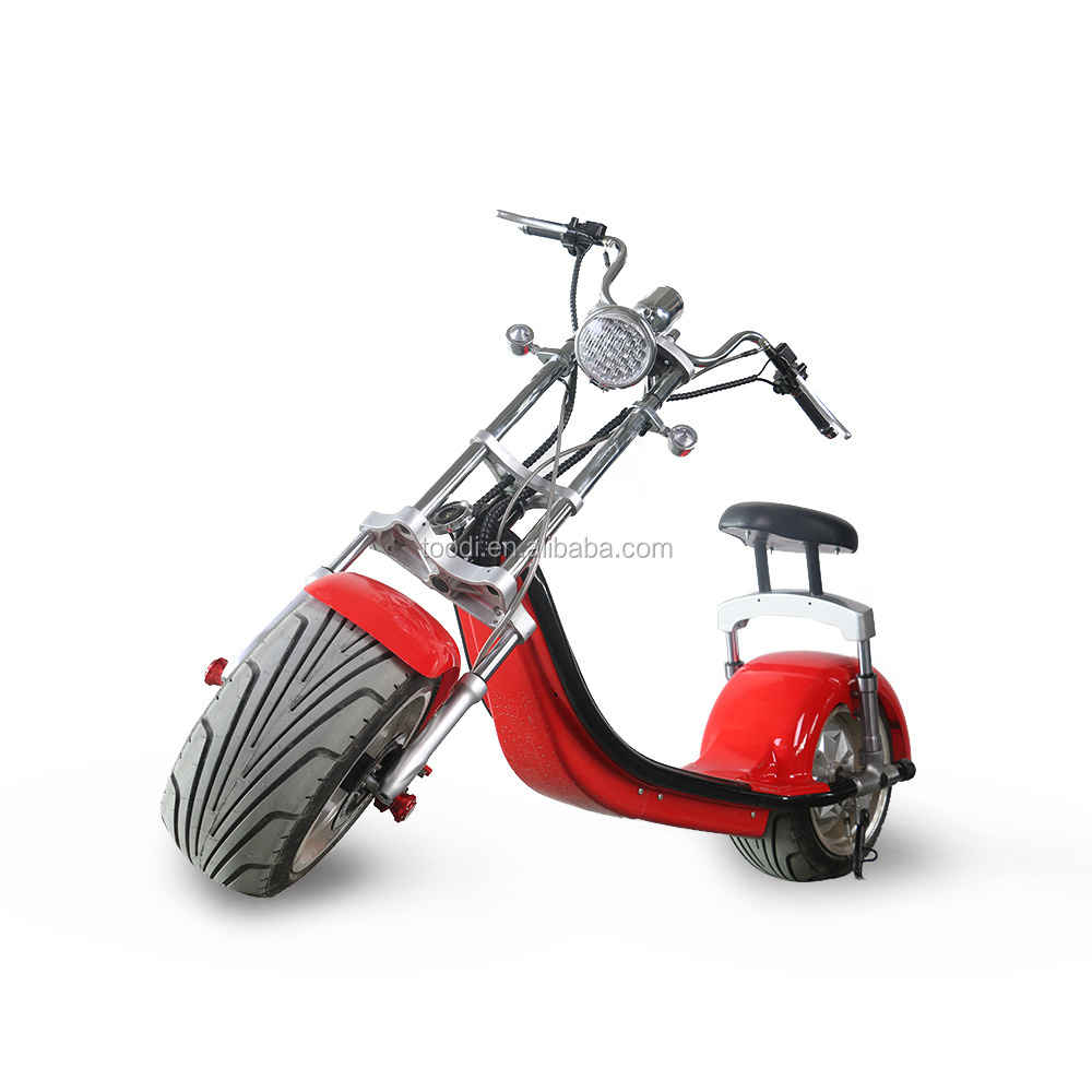 China supplier EEC COC electric citycoco scooter 49cc 110cc cub electric motorcycle with fat tire