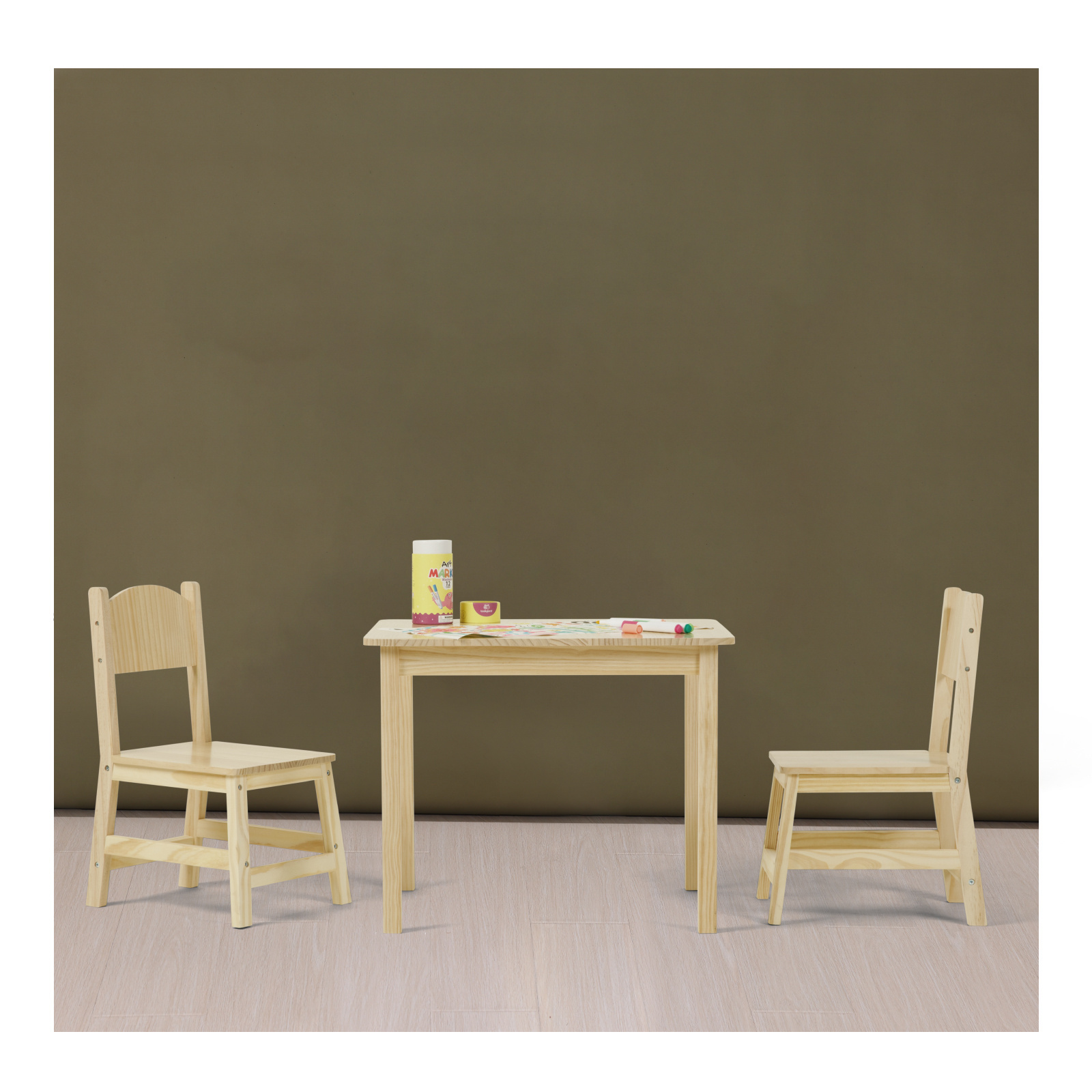 Wooden Children's Furniture Set Preschool Tables and Chairs for Daycare Center Kindergarten Classroom