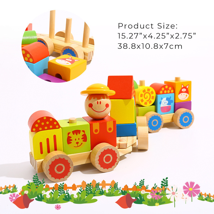 Competitive Price Wooden Stacking Train - Farm Toy