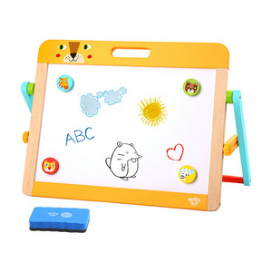 Magic Art Wood Tabletop Easel Learning Toy  Erasable Magnetic Pen Drawing Board for Kids