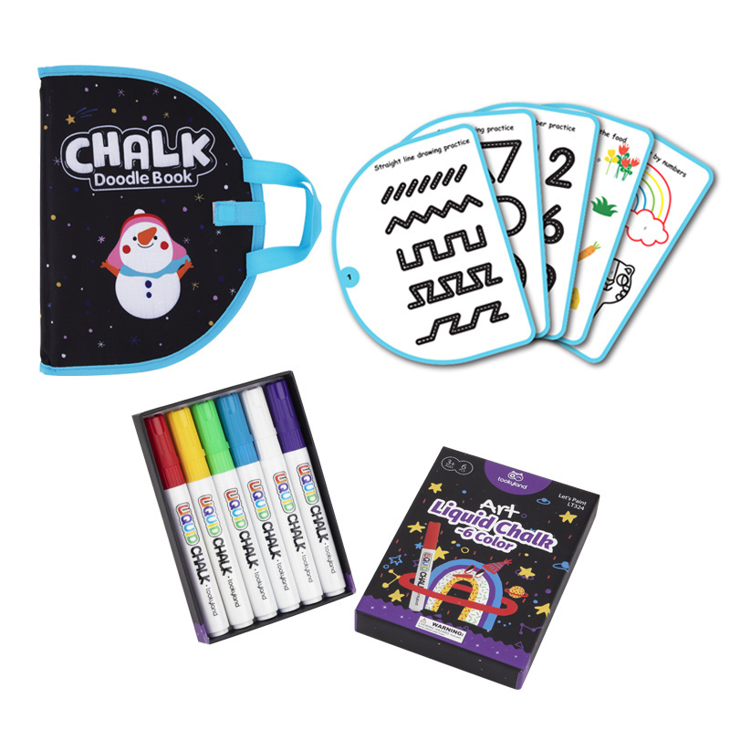 6-color chalk color powder painting pigment hand-painted professional drawing set powder crayon graffiti book set