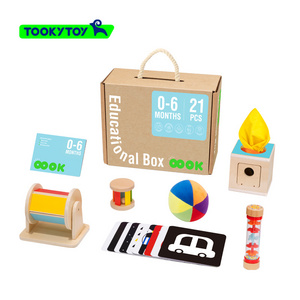 2024 Hot Selling Montessori Toy Early Education Box for baby 0-6 months Wooden Educational Toys for kids