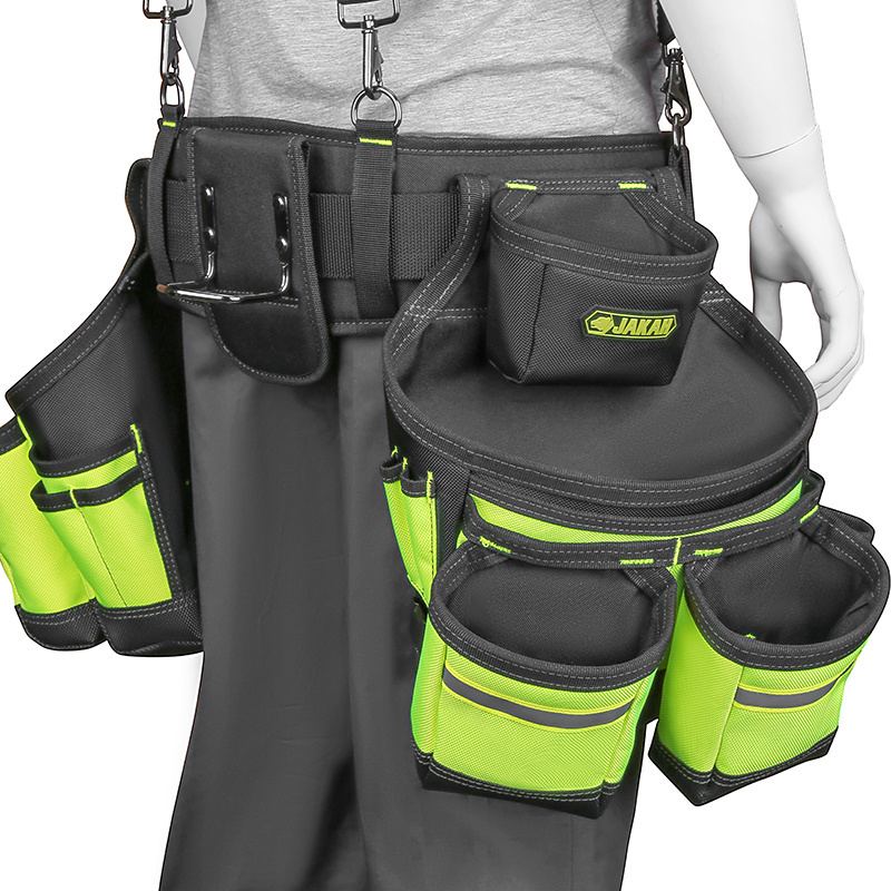 Tool Belt Suspenders Pro Ultra Y-Style Tool Belts 5 Combo Apron Tool Pouch For Framers Carpenter Electrician 1680D Vest